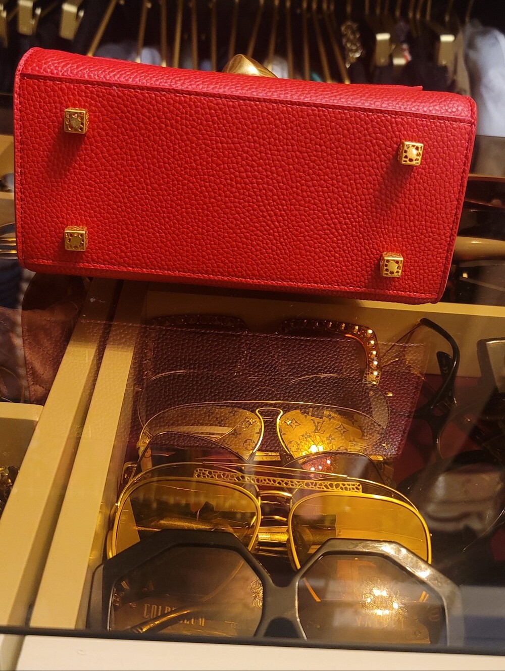 Khoi XILA Top-Handle Bag with Gold Hardware - Ruby - Picture 8 of 8